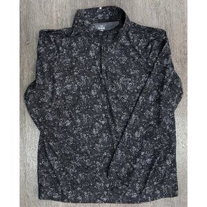 Mens Under Armour 1/4 Zip Golf Pullover Black Long Sleeve UM1219 Size XL